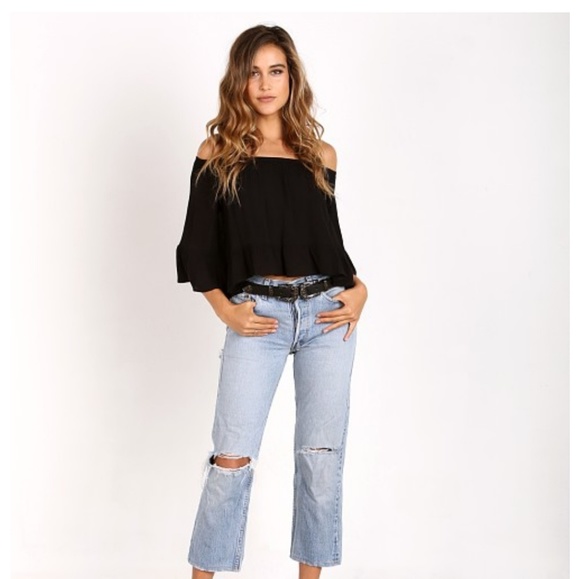 Show me your mumu Shirley Ruffle Top - Picture 2 of 7